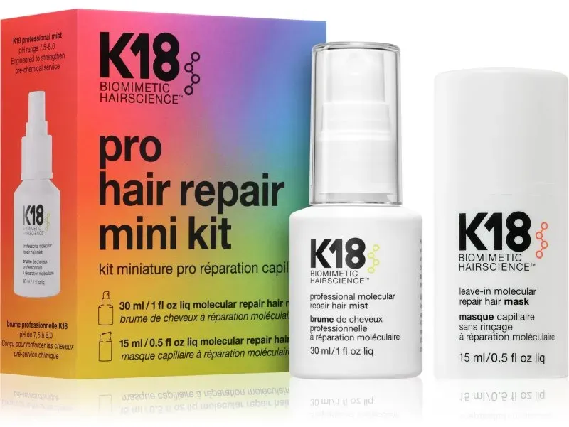 K18 Molecular Repair Mini Kit Geschenkset für beschädigtes Haar 2 St.