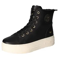 Mustang Winterboots, Plateauboots, Stiefelette, High top Sneaker mit Innenreißverschluss Gr. 42, schwarz , 20621239-42