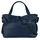 Samantha look Henkeltasche SAMANTHA LOOK, Damen, Gr. B/H/T: 33cm x 23cm x 12cm onesize, blau, Leder, leicht glänzend, unifarben, Taschen, echt Leder, Made in Italy