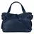 Samantha look Henkeltasche SAMANTHA LOOK, Damen, Gr. B/H/T: 33cm x 23cm x 12cm onesize, blau, Leder, leicht glänzend, unifarben, Taschen, echt Leder, Made in Italy