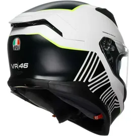 AGV K7 Super 46 Helm, schwarz-weiss-gelb, Größe 2XL für Männer