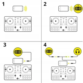 Hercules DJControl Mix Ultra – Mobiler DJ-Controller für Smartphones (iOS/Android)