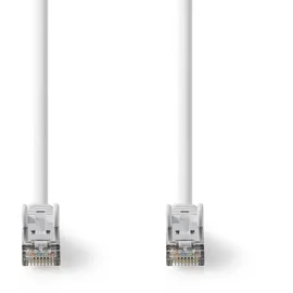 Nedis Cat 8.1-Netzwerkkabel - S/FTP - RJ45 Stecker - RJ45 Stecker - 2.00 m - Rund - LSZH - Weiss - Label