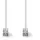 Nedis Cat 8.1-Netzwerkkabel - S/FTP - RJ45 Stecker - RJ45 Stecker - 2.00 m - Rund - LSZH - Weiss - Label