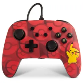PowerA Pikachu Enhanced Wired Controller Rot für Nintendo Switch