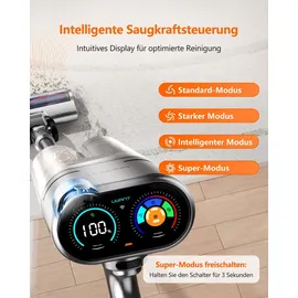 Uwant V100 Akku-Staubsauger grau