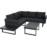 Siena Garden Weston Lounge-Set 3-teilig - anthrazit