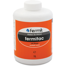 Fermit| Fermitac PVC-U Klebstoff| 1 l Flasche m. Pinsel