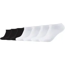 CAMANO ca-soft Sneakersocken 7er Pack Schwarz/Weiß 39-42