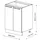 Vicco Unterschrank Fame-Line 60 x 82 x 60 cm Anthrazit-Gold/Weiß