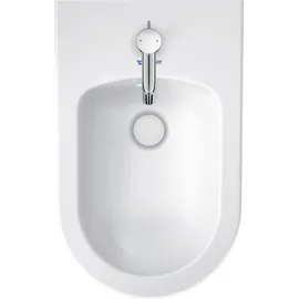 Duravit White Tulip 37x58cm, m HL, ÜL, Hahnlochbank, weiß