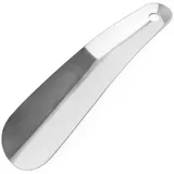 luoshaPUCY Schuhlöffel Edelstahl Schuhlöffel 16cm Shoe Horn Aufhängeloch Ergonomisch Silber silberfarben