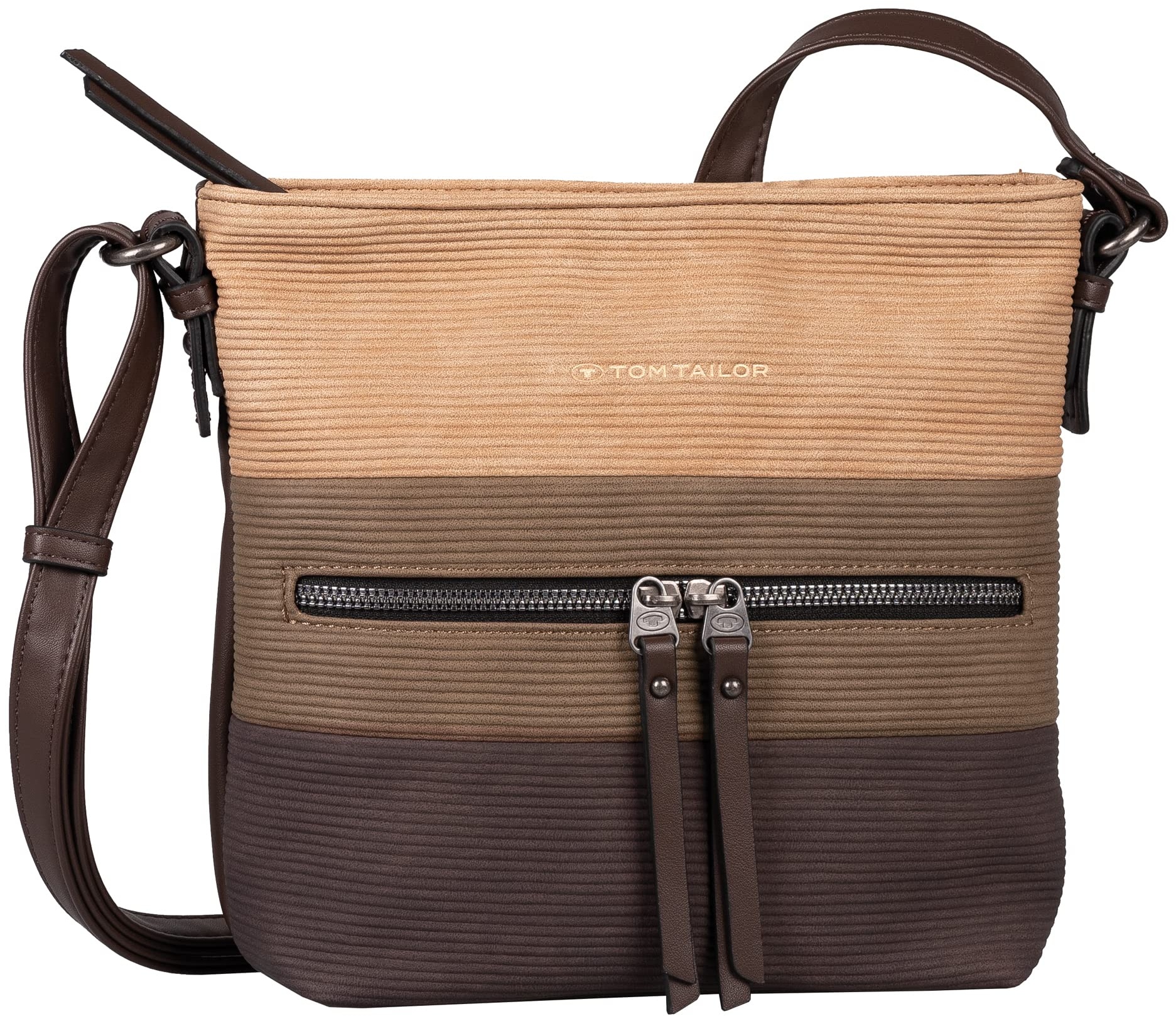 TOM TAILOR bags Ellen Special Damen Umhängetasche Crossbody Bag Mittelgroß Braun