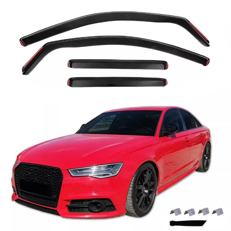 Komplettset mit 4 Windabweisern für Audi A6 C7 - Limousine - 2011–2018