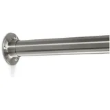 SO-TECH® Garderobenstange Schrankstange Edelstahl rund Ø25mm inkl. Stangenlager Circle, (1 St), Kleiderstange Länge 1160 mm silberfarben Ø 2.5 cm x 116 cm