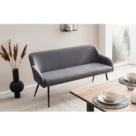SalesFever Sitzbank Komfortable Sitzbank Grau 160 x 61 x 85 cm
