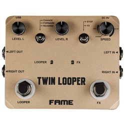 FAME E-Gitarre, Twin Looper - Effektgerät für Gitarren