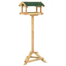 vidaXL Vogelhäuschen mit Ständer 37x28x100 cm Massivholz Tanne