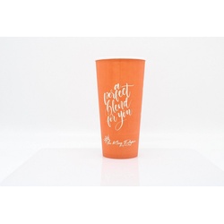 cofi1453 Coffee-to-go-Becher Kaffeebecher Perfect Blend PE beschichtet 22 oz / 650ml Orange orange