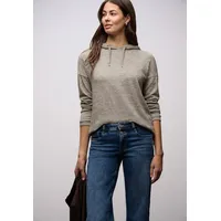 STREET ONE Melange Hoodie Shirt Braun 40