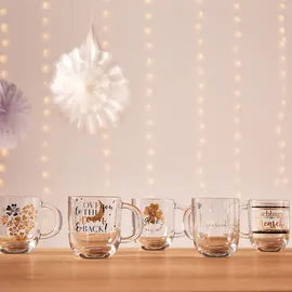 LEONARDO Tasse Emozione Blumenherz 0,3 l Transparent 4 St.