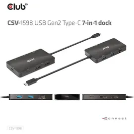 Club 3D Dockingstation - USB-C 3.2 Gen 2 - 2 x DP