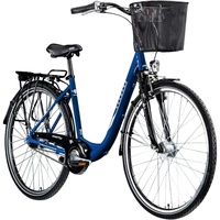 Zündapp Z700 Damenfahrrad 28 Zoll 700c Fahrrad für Damen und Herren mit Korb und Beleuchtung ab 150 cm Hollandrad Stadtrad Tiefeinsteiger, Farbe:...