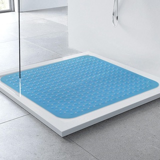 Duschmatte rutschfest 80x80, Duschmatte, rutschfest Duscheinlage mit Saugnäpfen, Antirutschmatte Dusche, PVC Shower Mat Non Slip