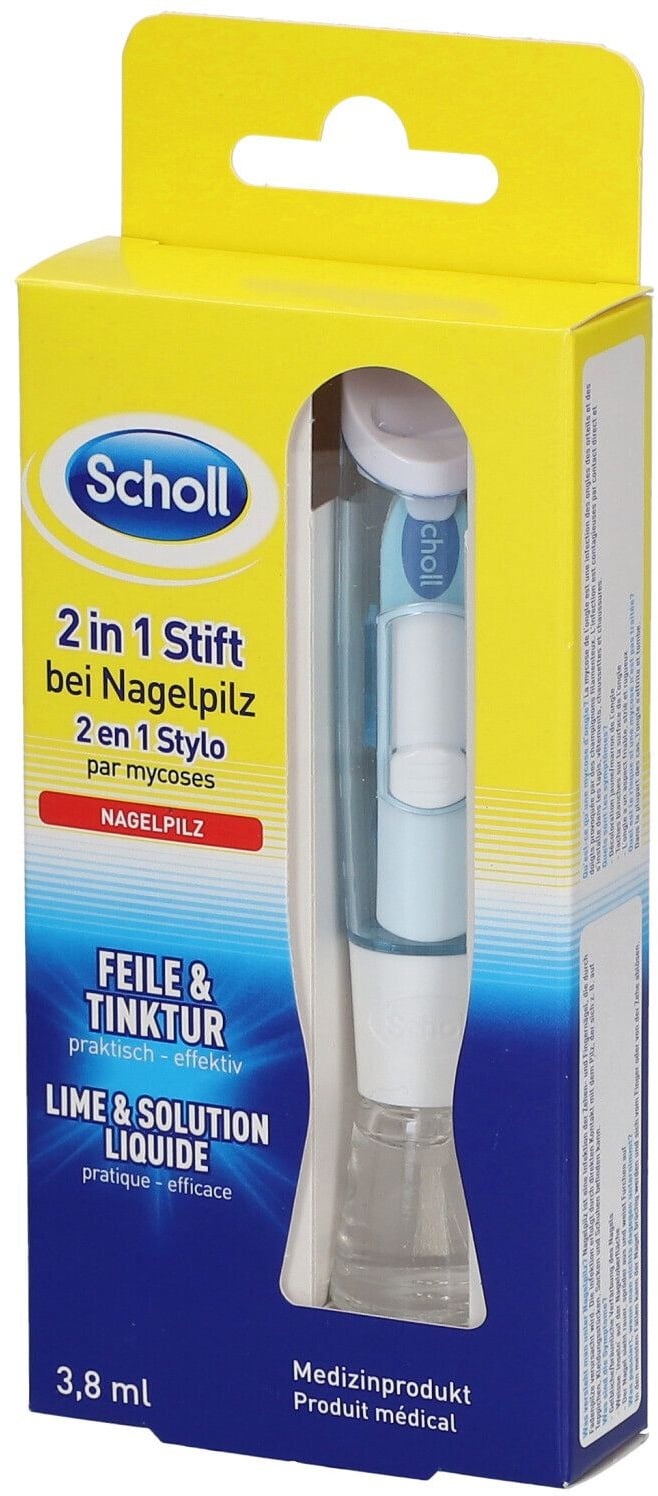 Scholl 2 in 1 Feile und flüssige Lösung für Pilzinfektionen