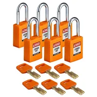 Brady SafeKey Nylon Lockout-Vorhängeschloss Mit Stahl Bügel 38.00 mm