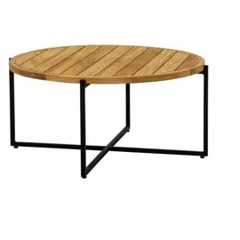 Apple Bee Condor Loungetisch 94cm Aluminium/Teak schwarz