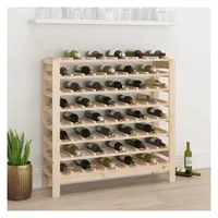 vidaXL Weinregal 109,5 x 30 x 107,5 cm Massivholz Kiefer Beige