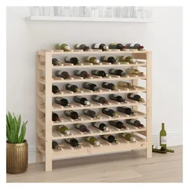 vidaXL Weinregal 109,5 x 30 x 107,5 cm Massivholz Kiefer Beige