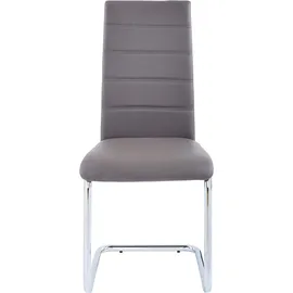 INOSIGN Freischwinger »Adora« (Set) 2 oder 4 Stück) Bezug in Kunstleder, verchromtes Metallgestell braun