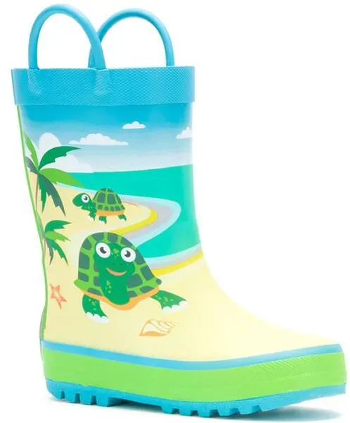 KAMIK Kinder Gummistiefel TURTLES, BLUE-BLEU, 26