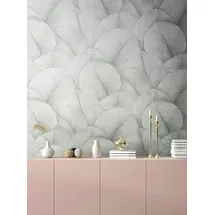 Marburg Blissful Botanics Vliestapete 53 cm x 10 m grau 34193