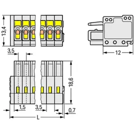 WAGO GmbH &amp; Co. KG Federleiste 734-102