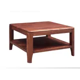 Massivmoebel24 Couchtisch Brooklyn Walnuss 70 x 70 x 40 cm