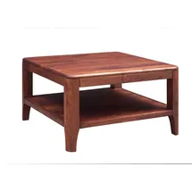 Massivmoebel24 Couchtisch Brooklyn Walnuss 70 x 70 x 40 cm