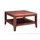 Massivmoebel24 Couchtisch Brooklyn Walnuss 70 x 70 x 40 cm