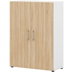 röhr Aktenschrank »Direct Office 2« 80 cm breit 3 OH variable Fachböden weiß, 80x107.2x33.5 cm