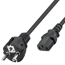 goobay 68605 / Kaltgeräte-Anschlusskabel, 1,5 m, Schwarz