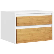SoBuy Nachttisch, mit 2 Schubladen FBT175-E