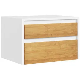 SoBuy Nachttisch, mit 2 Schubladen FBT175-E