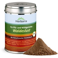 Herbaria Waldeslust bio 120g M-Dose – Pilz- & Wildgewürz - fertige Bio-Gewürzsalz für Wild, Wildgeflügel & Pilzgerichte – in nachhaltiger Aromaschutz-Dose
