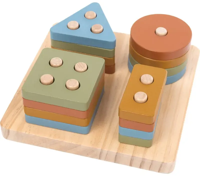 2Kids Toys Colourful Shape Sorter Activity Steckspielzeug 12m+ 17 St.