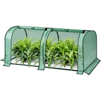 Woltu Foliengewächshaus PE halbtransparent 130x60x50 cm 130 g/m2 wasserdicht