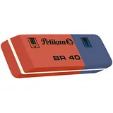 Pelikan BR40 Kautschukradierer 40 Stück – Blau/Rot Kombi-Radiergummi aus Naturkautschuk – für Bleistift, Tinte, Kugelschreiber & Tusche – für alle Untergründe
