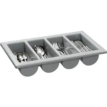 Bartscher Besteckkasten 1/1 GN grau 53 x 32,5 cm Kunststoff