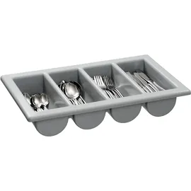 Bartscher Besteckkasten 1/1 GN grau 53 x 32,5 cm Kunststoff